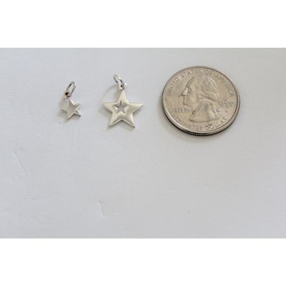 Sterling Silver Mother Daughter Star Charm, Mother Daughter Necklace Set - Picture 5 of 5